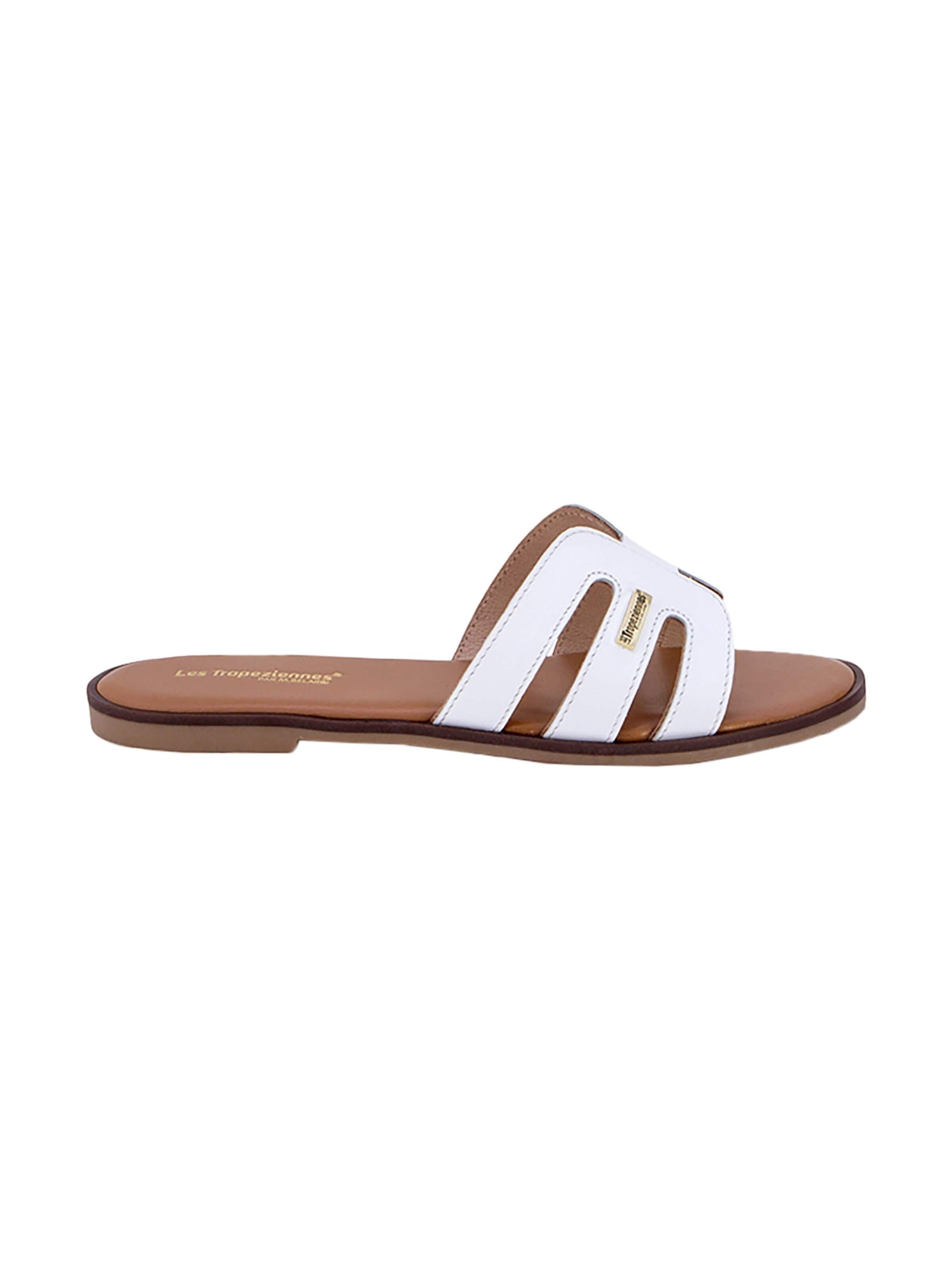 Sandalo 'Ledersandalen von Les Hamigos' di Les Tropéziennes in bianco