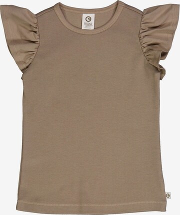 T-Shirt Müsli by GREEN COTTON en marron : devant