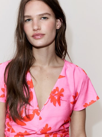 Rochie 'JAMIE' de la MANGO pe roz