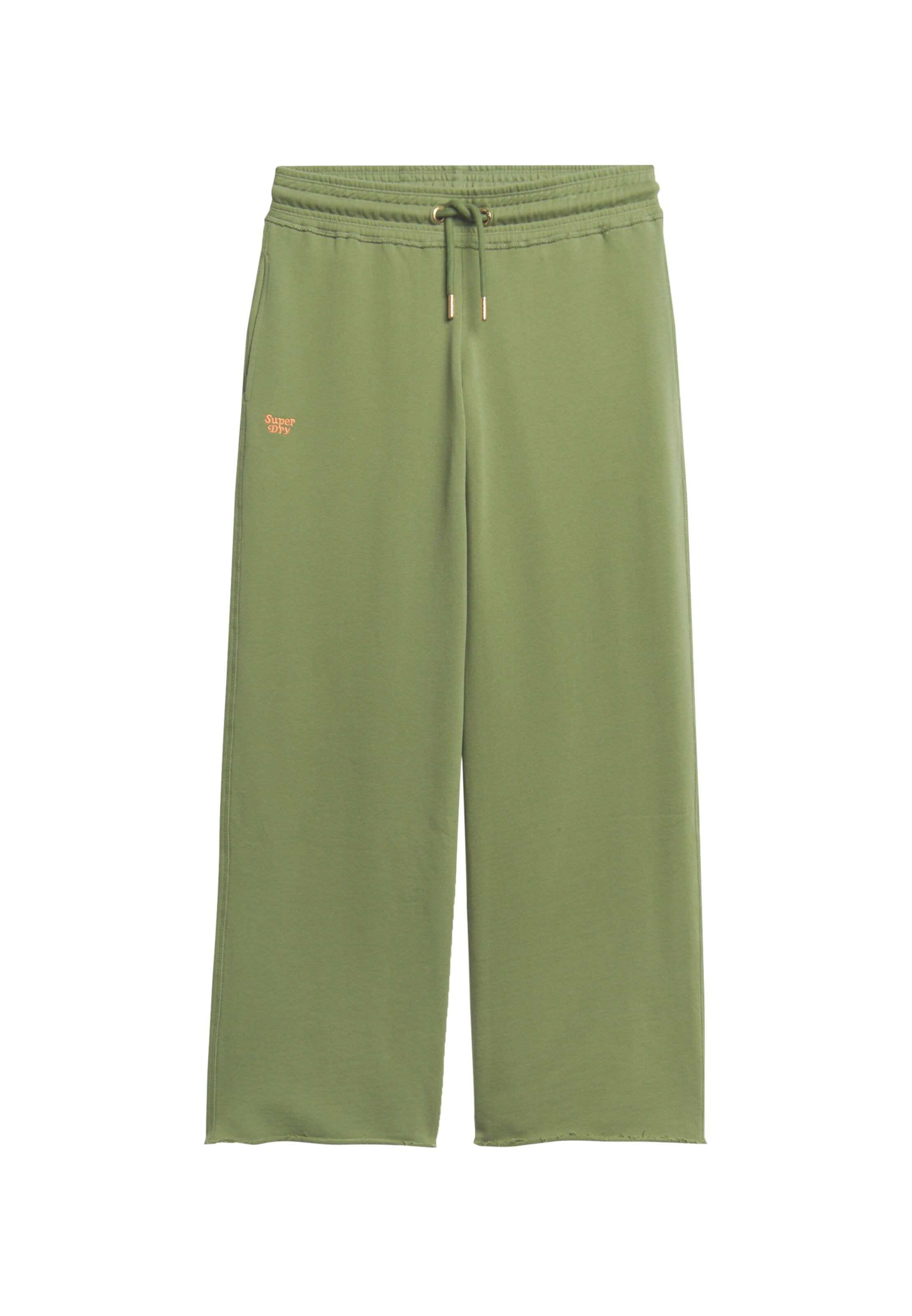 Wide Leg Pantalon de sport Superdry & Co en vert : devant