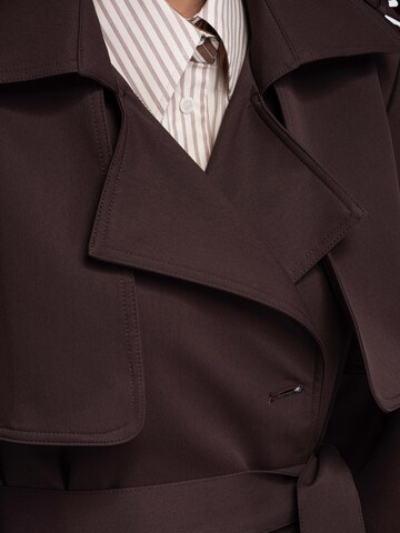 Ombre Between-seasons coat in Brown