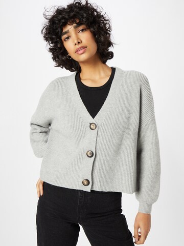 ABOUT YOU Knit Cardigan 'Kimberly' in Grey: front