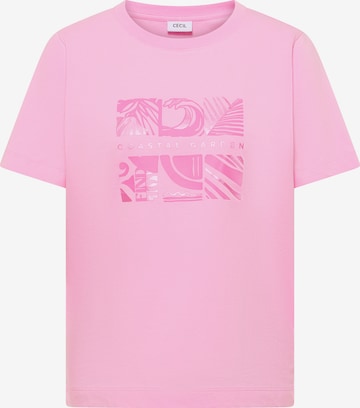 CECIL T-Shirt in Pink: Vorderseite