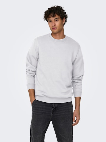 Only & SonsRegular Fit Sweater majica 'ONSCERES' - siva boja: prednji dio