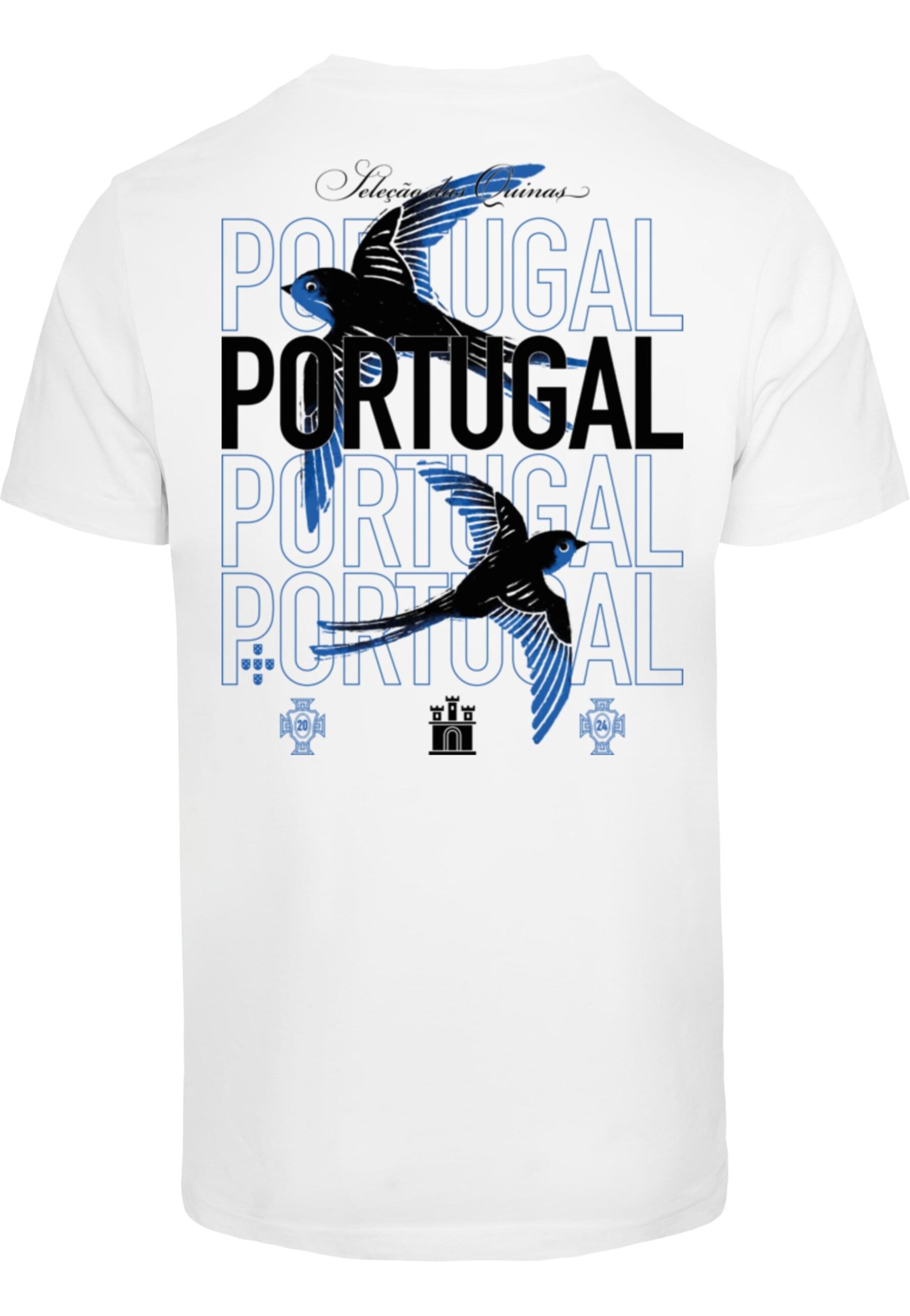 Maglietta 'Andorinha Portuguesa' di Mister Tee in bianco