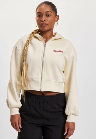 Dangerous DNGRS Sweatjacke in Beige: Vorderseite