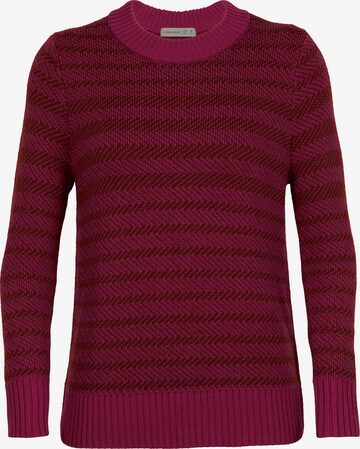 ICEBREAKER Athletic Sweater in Red: front