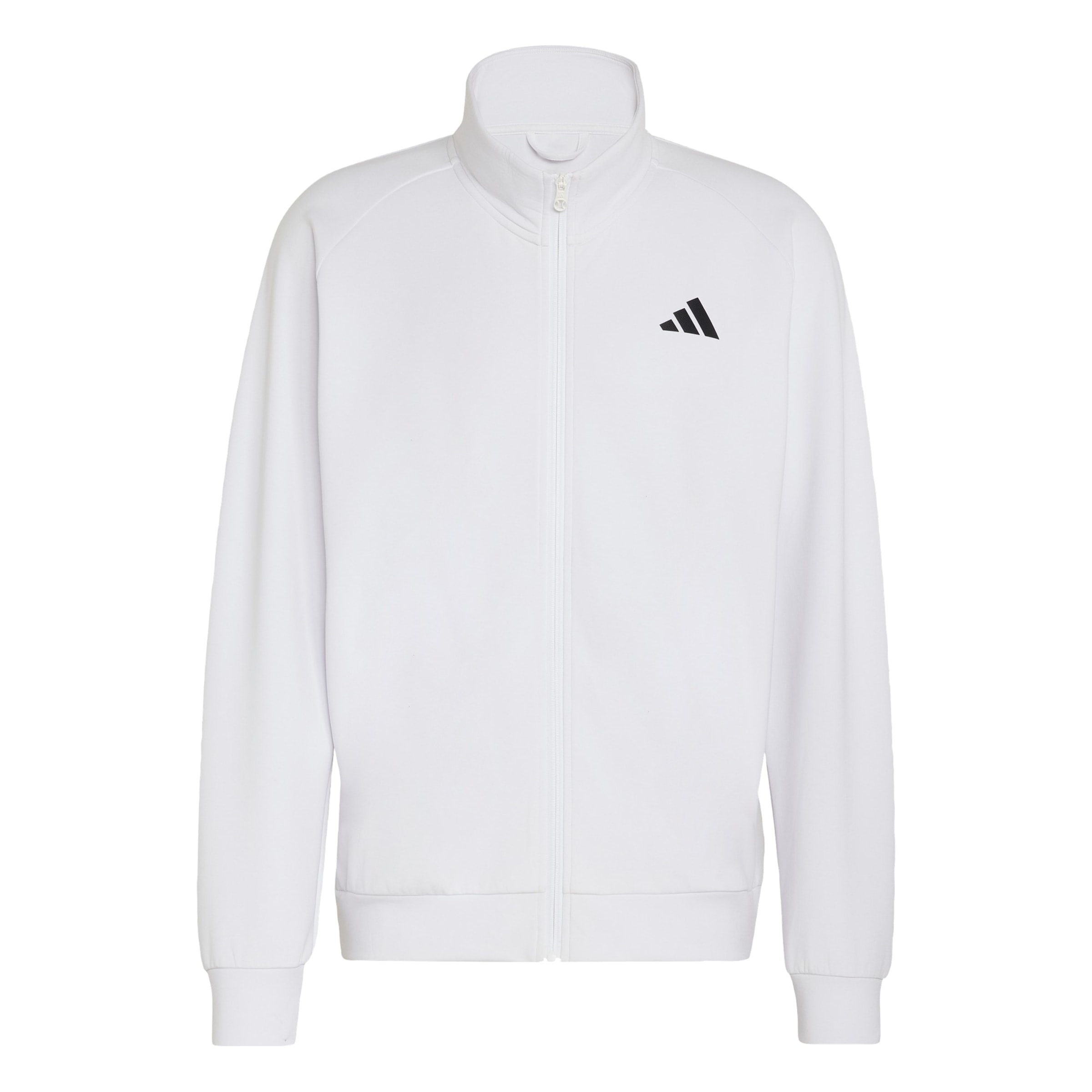 ADIDAS PERFORMANCE - Casaco de treino em moletão em branco: frente