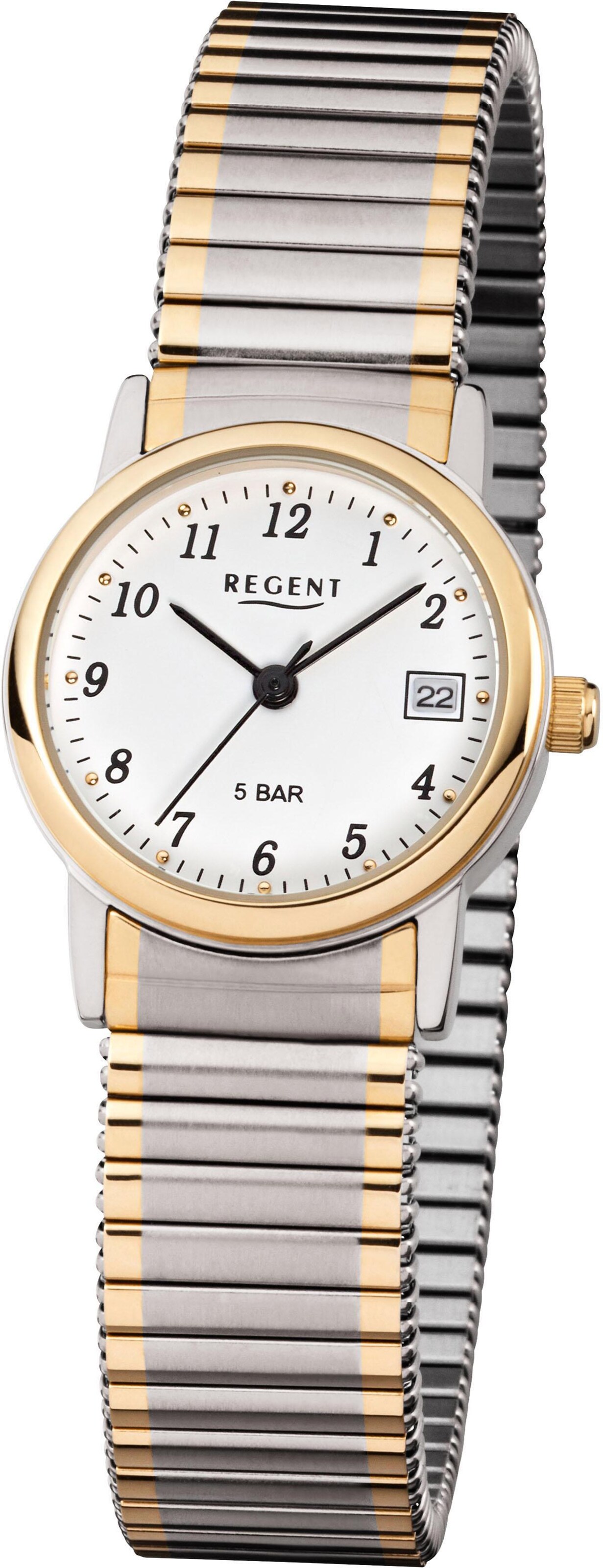 REGENT Analog Watch in Silver: front
