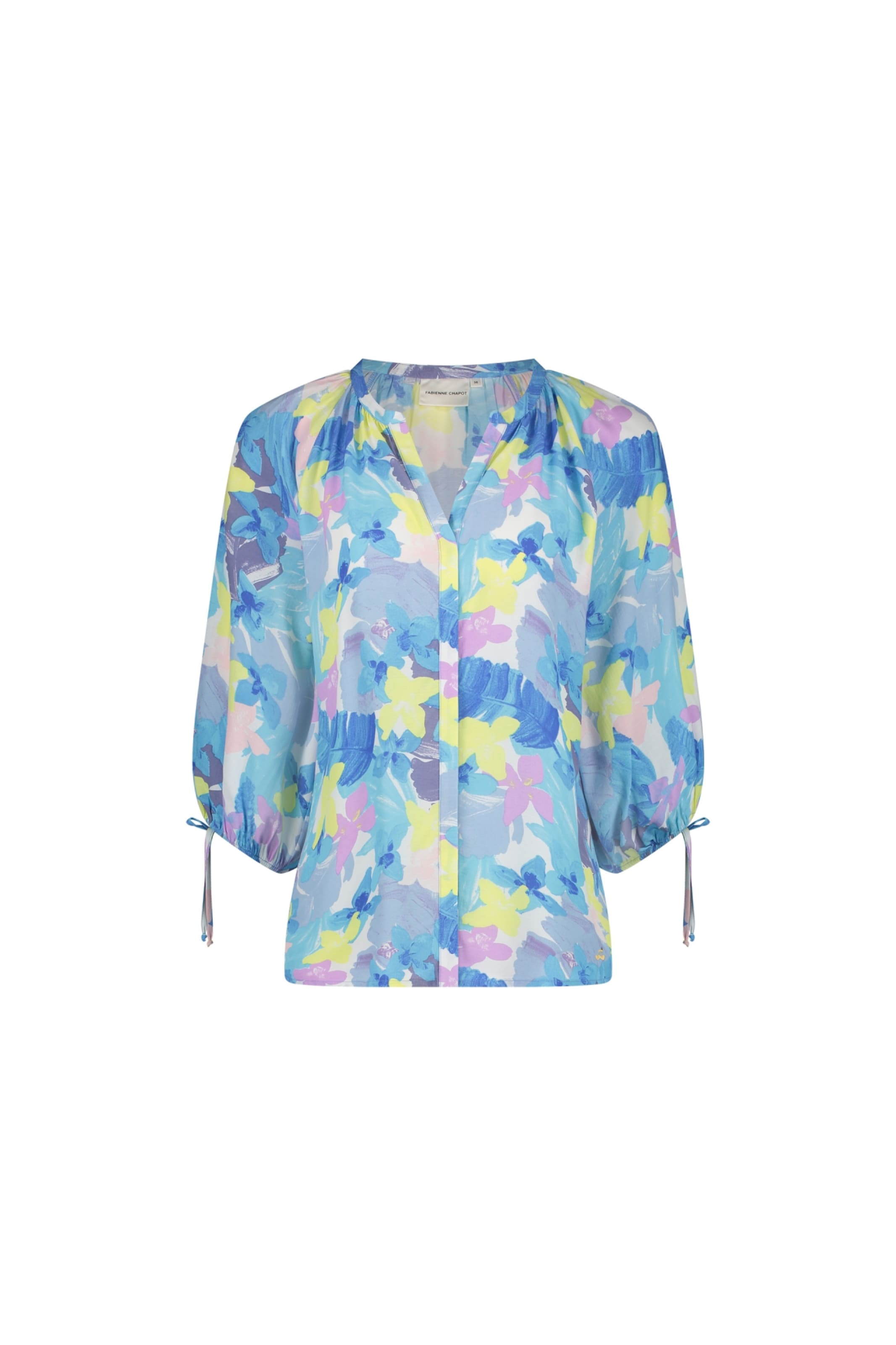 Fabienne Chapot Blouse in Blauw: voorkant