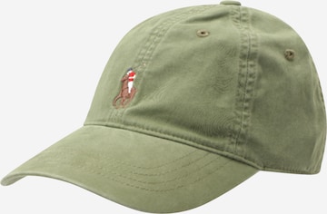 Casquette Polo Ralph Lauren en vert : devant