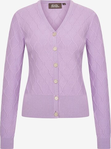 Cardigan 'The Way That I Do' 4funkyflavours en violet : devant