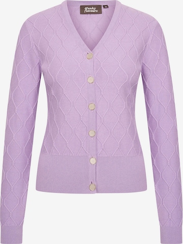 Cardigan 'The Way That I Do' 4funkyflavours en violet : devant