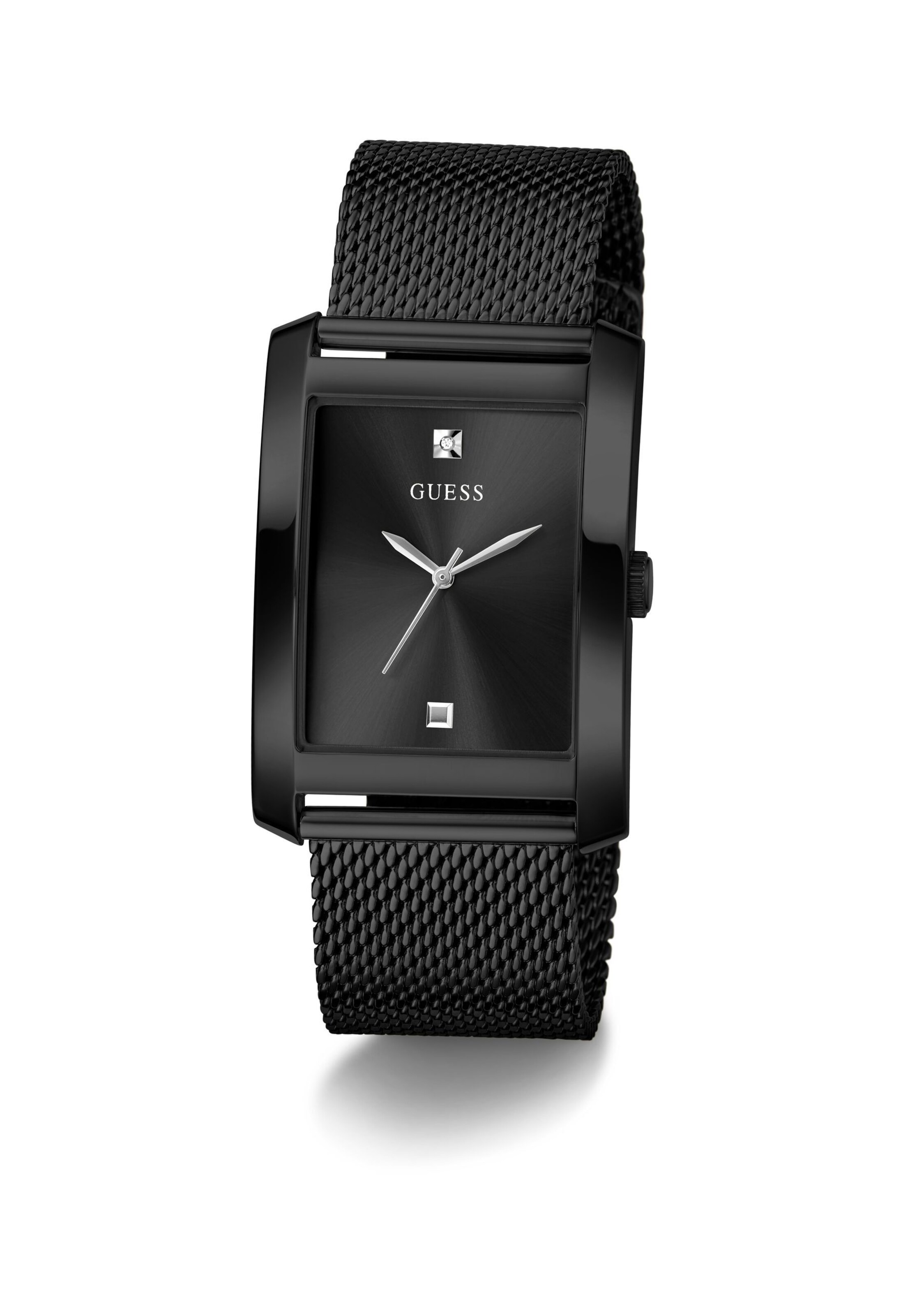 GUESS Uhr 'Clyde' in Schwarz