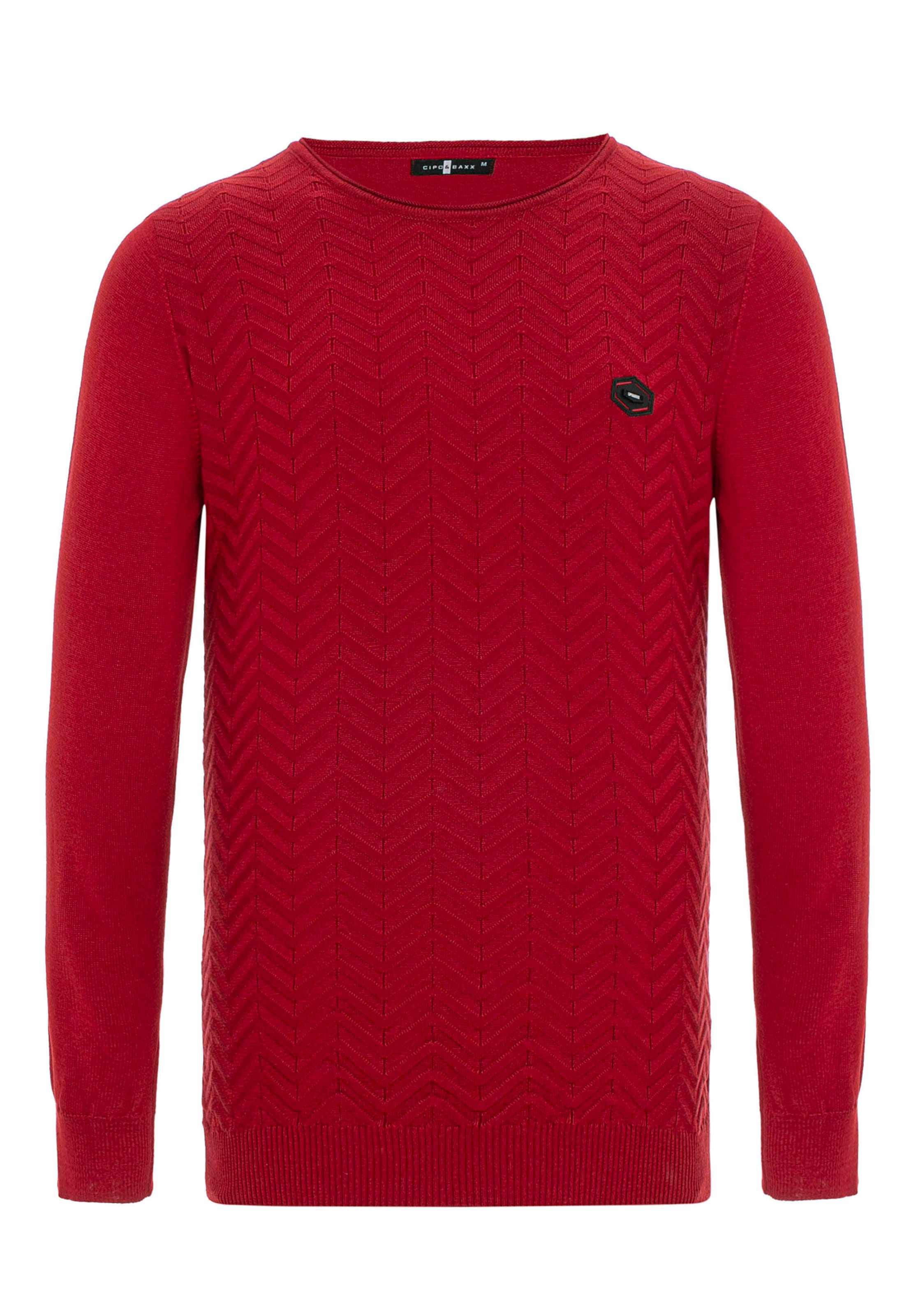 CIPO & BAXX Sweater in Red: front