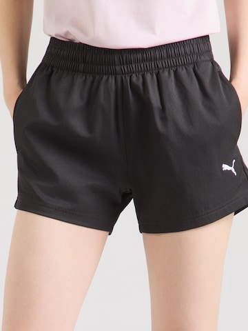 PUMAregular Sportske hlače 'ESS' - crna boja