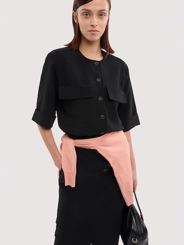 Robe-chemise Trussardi en noir