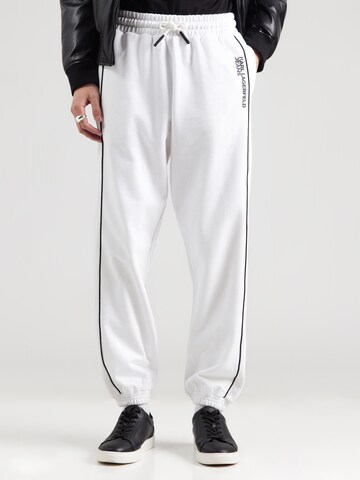 KARL LAGERFELD JEANS Конический (Tapered) Штаны в Белый: спереди