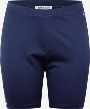 Tommy Jeans Curve Skinny Trousers in Blue: front