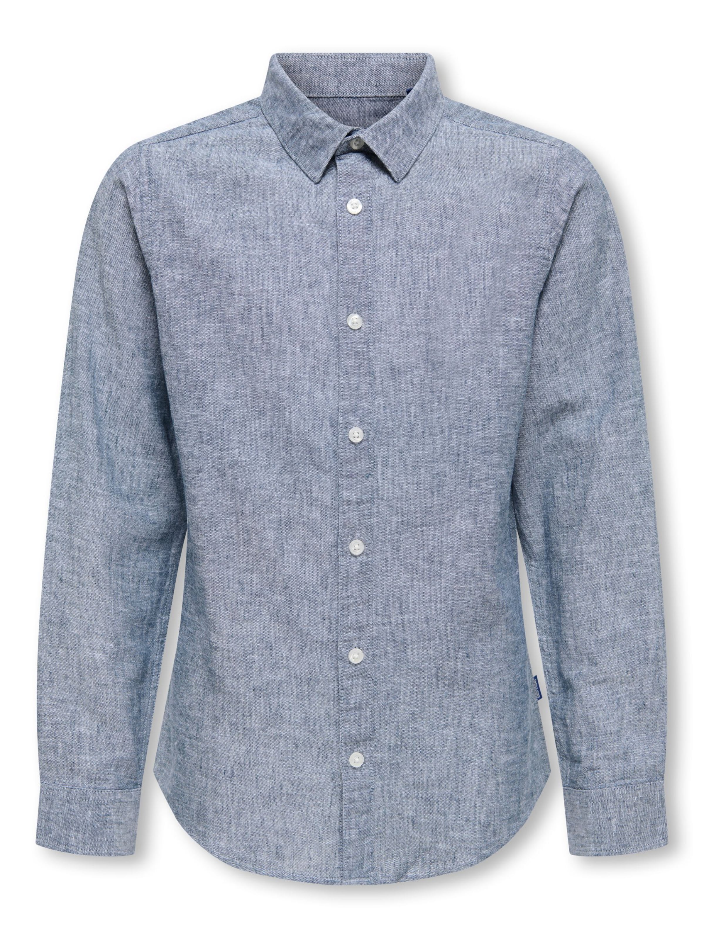 Only & Sons Junior Button Up Shirt 'OSJCAIDEN' in Blue: front