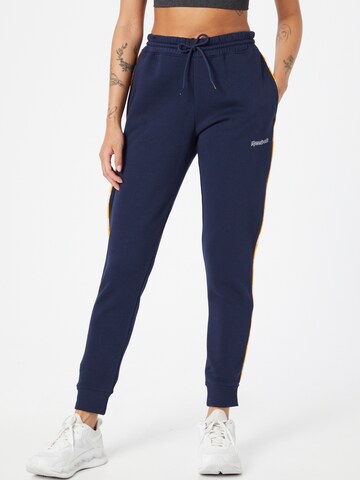 Tapered Pantaloni sport de la Reebok pe albastru: față