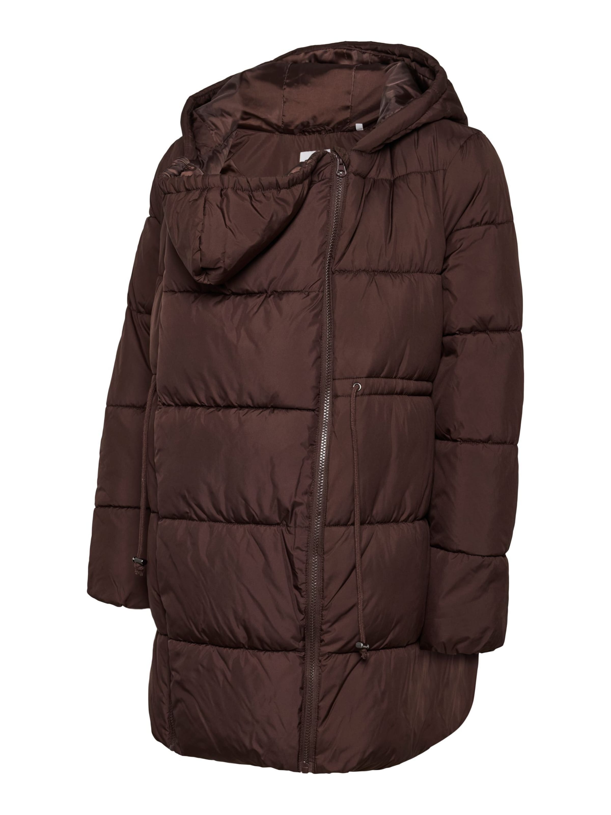MAMALICIOUS Between-Season Jacket 'MLUrsa' in Brown: front