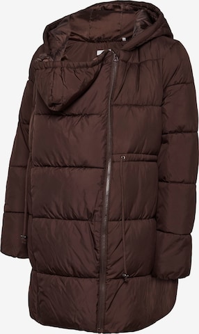 MAMALICIOUS Between-Season Jacket 'MLUrsa' in Brown: front