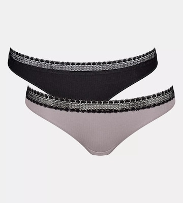 SLOGGI - Cueca 'GO' em cinzento: frente