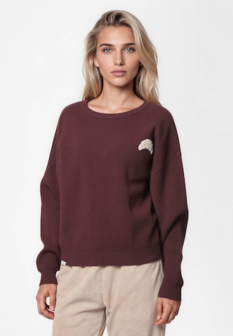 Kleinigkeit Sweater 'Smiley Hörnchen' in Red: front