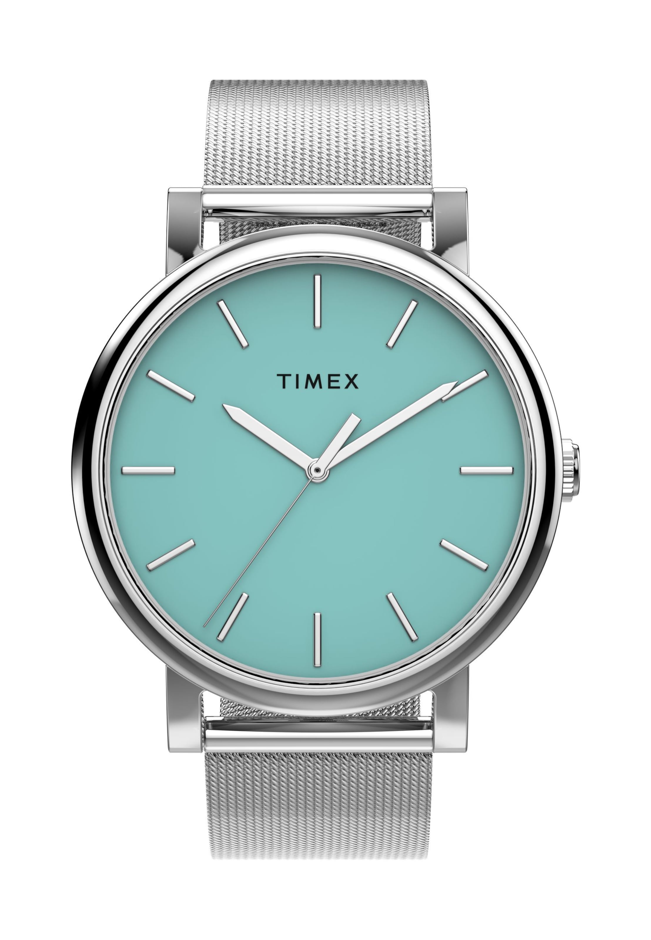 Montre à affichage analogique TIMEX en argent : devant