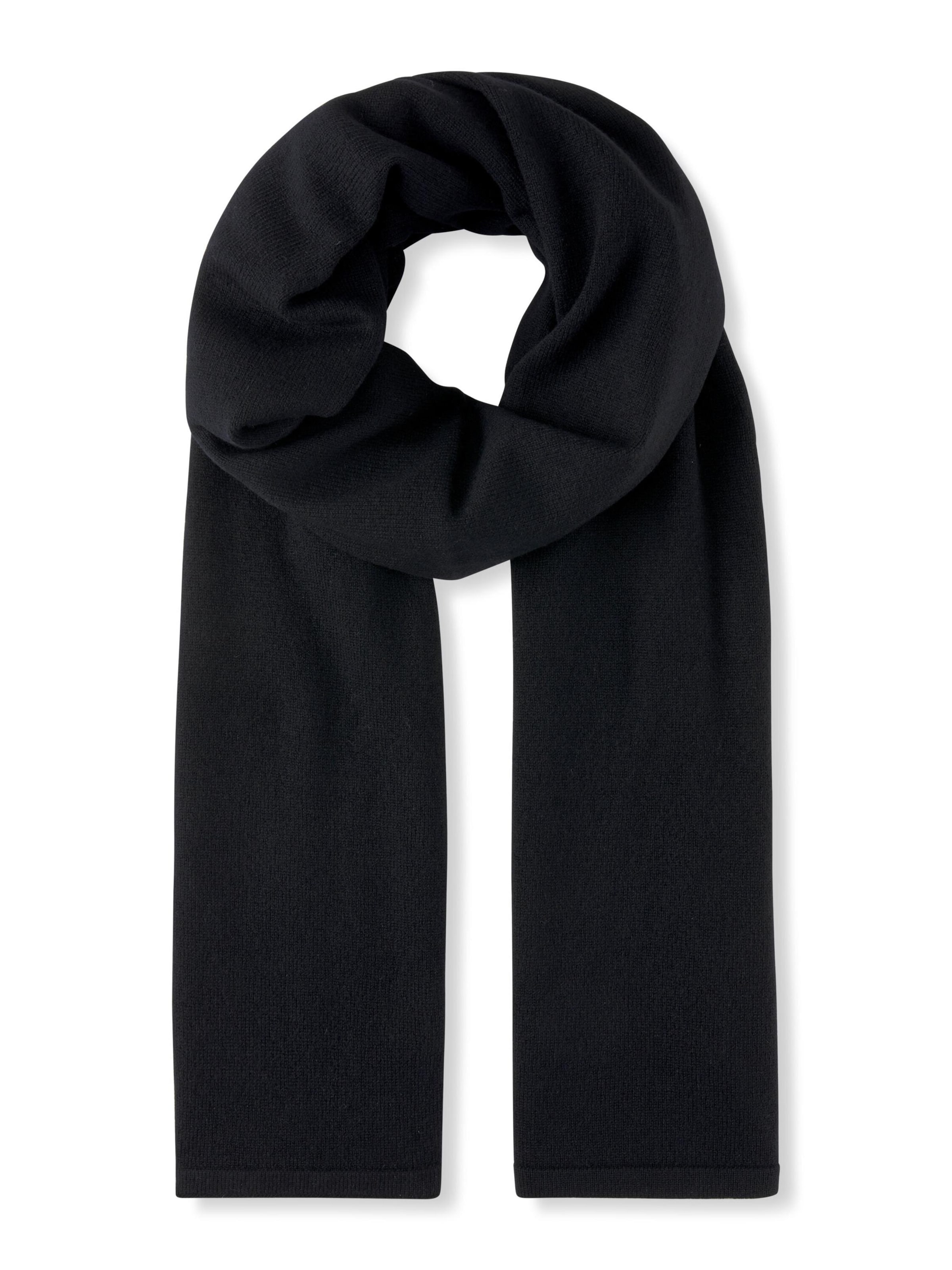 FALKE Scarf 'Pure Cashmere' in Black: front