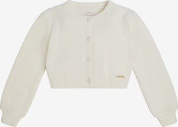 GUESS Knit Cardigan in White: front