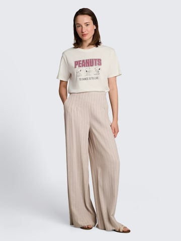 Tricou 'Peanuts' de la TOM TAILOR DENIM pe alb