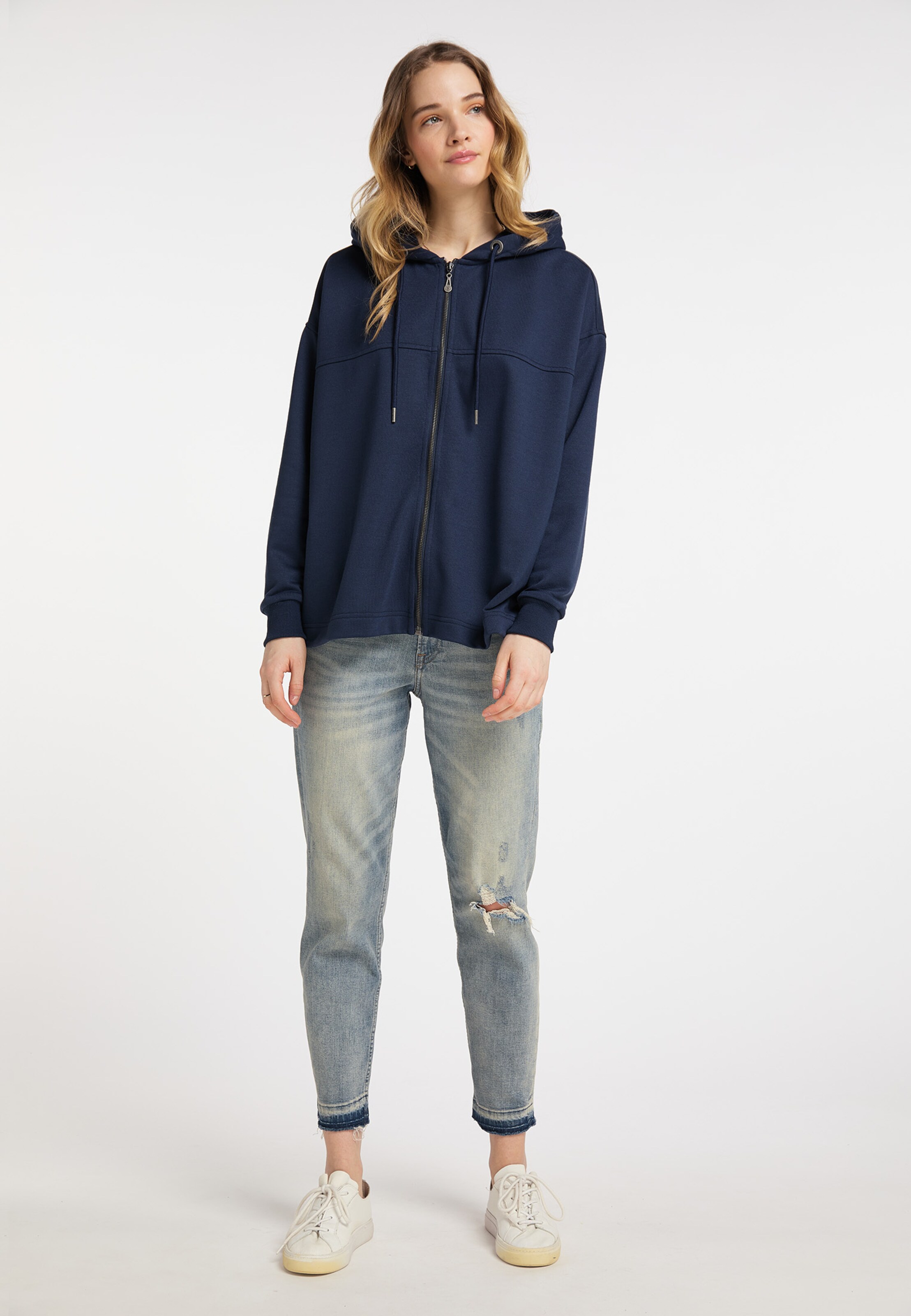 Frauen Sweat DreiMaster Vintage Sweatjacke in Marine - DQ44166 Frauen Sweat DreiMaster Vintage Sweatjacke in Marine - DQ44166
