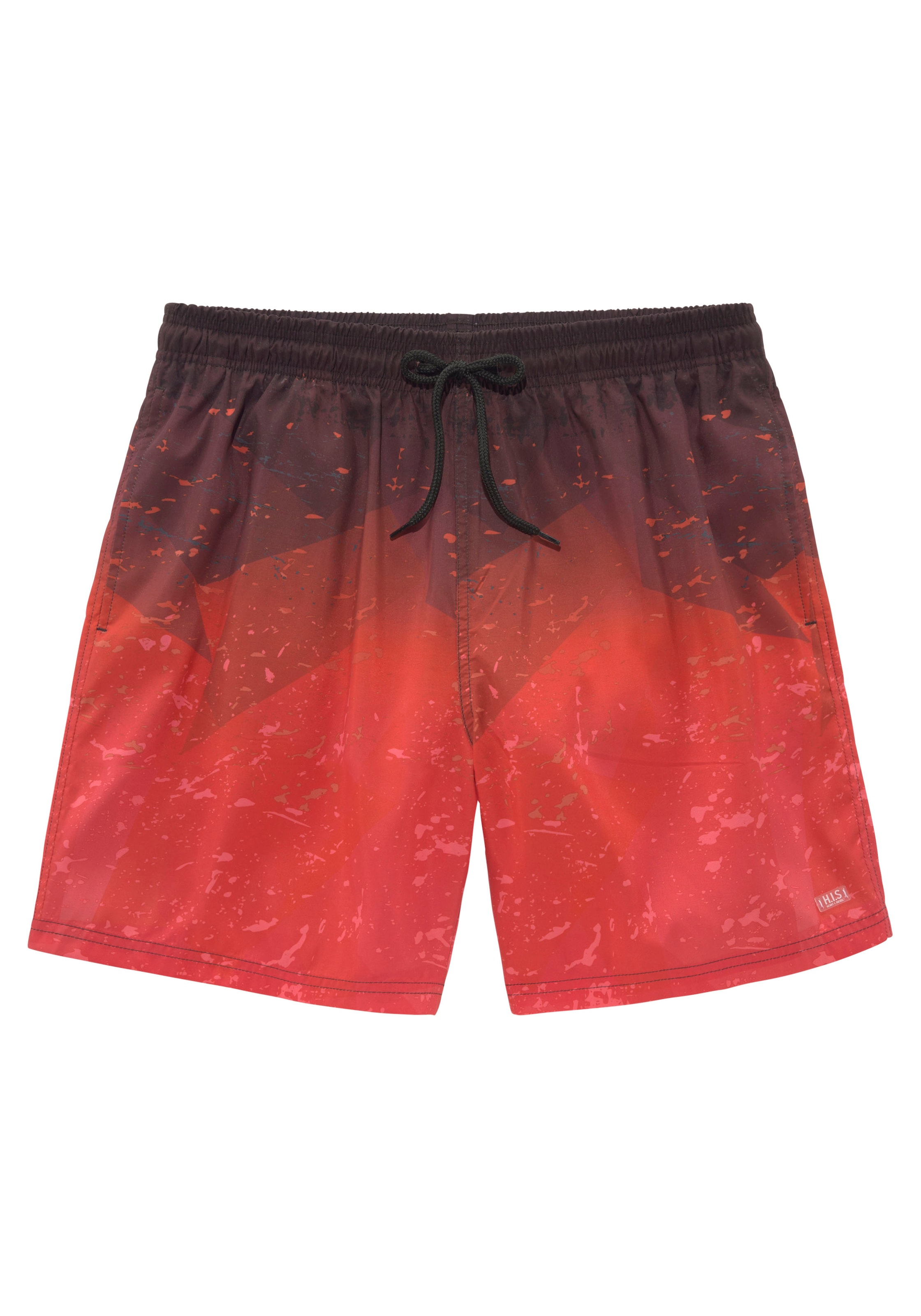 H.I.S Board Shorts in Red: front