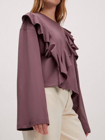 EDITED Shirt 'Oda' in Rood