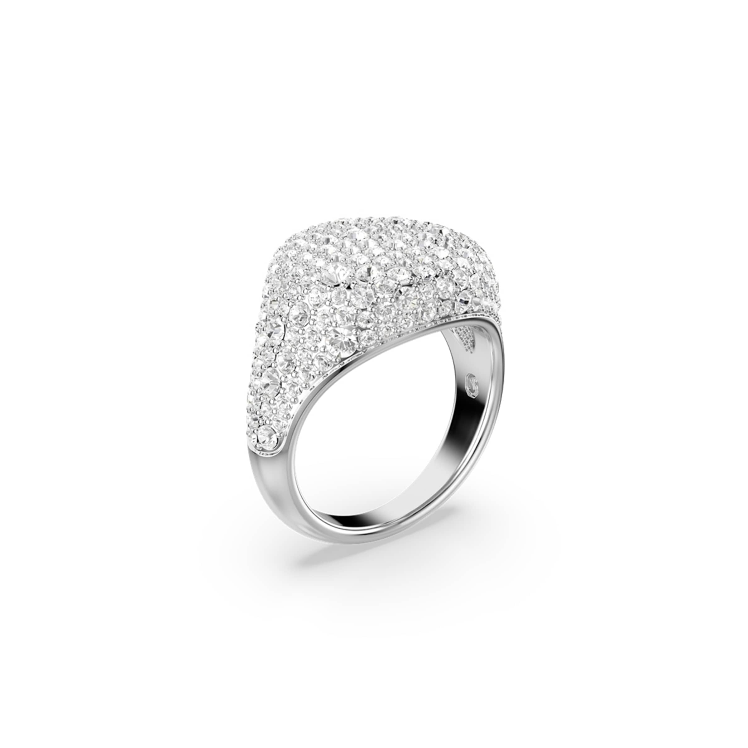 Swarovski Ring in Zilver: voorkant