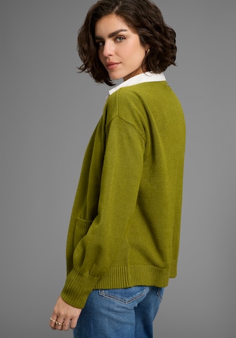 LAURA SCOTT Strickjacke in Grün