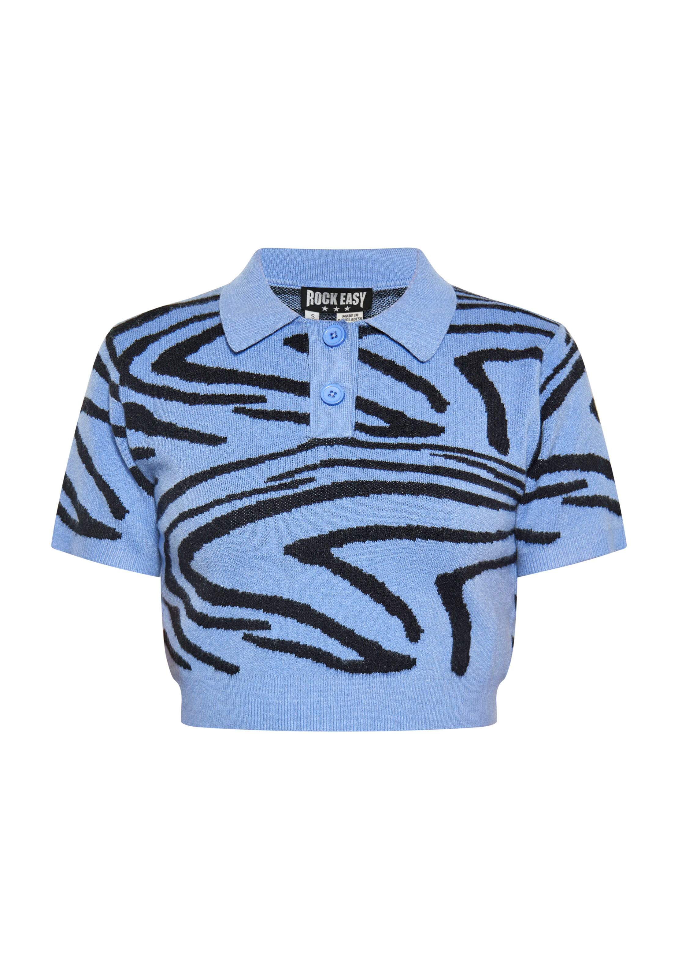 ROCKEASY Топ в Синий: спереди