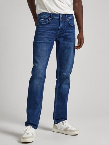 Coupe slim Jean 'Gymdigo' Pepe Jeans en bleu : devant