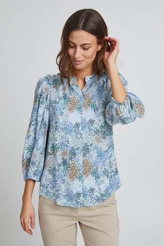 Camicia da donna di Fransa in blu: frontale