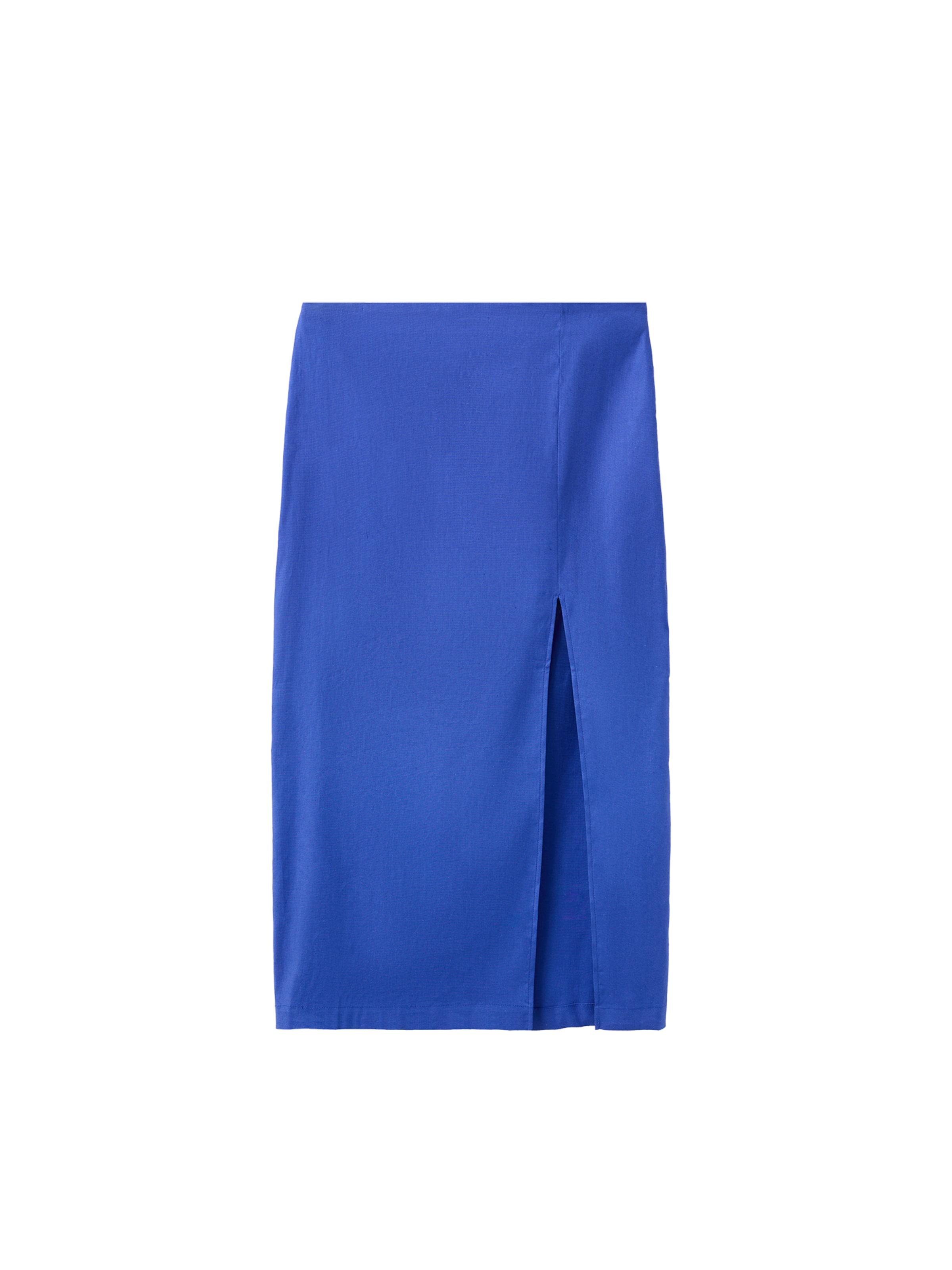 Jupe 'SANTORI' MANGO en bleu : devant