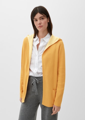 s.Oliver Knit Cardigan in Yellow: front