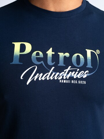 mėlyna Petrol Industries Marškinėliai ''Summerdrive'