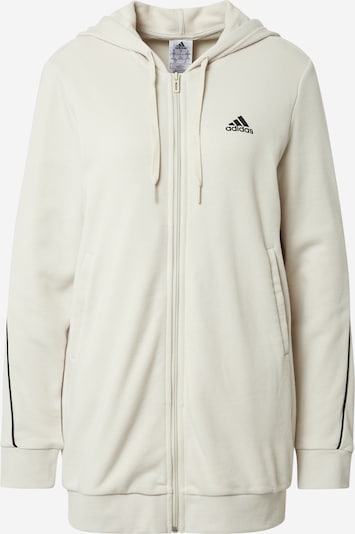 ADIDAS PERFORMANCE Športna jopa na zadrgo | bež / črna barva, Prikaz izdelka
