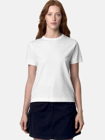 K-Way T-shirt 'K-WAY EMEL JERSEY T-SHIRT T-Shirt e Polo' i vit: framsida