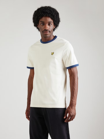 Lyle & Scott Футболка 'Ringer' в Белый: спереди