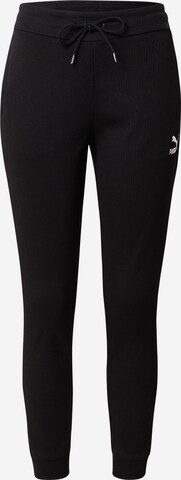 Tapered Pantaloni di PUMA in nero: frontale