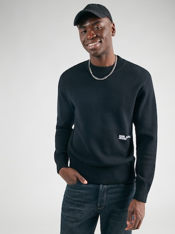 KARL LAGERFELD JEANS Pullover i sort