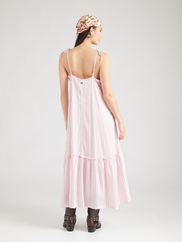 Pepe Jeans - Vestido de verano en rosa: atrás